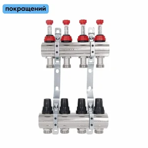 Колектор Thermo Alliance Forte SF001W4 латунний з витратомірами, 1