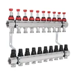 Коллектор для теплого пола Thermo Alliance Forte SF001W10 латунный с расходомерами на 10 выходов 1 (SF001W10)