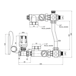 Змішувальна група SD Forte SF003W25 з байпасом 1 (SF003W25)