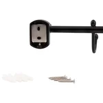 Держатель для полотенец Qtap Liberty QTLIBBLM1154-3 латунный черный матовый на 3 крючка 365 мм (QTLIBBLM1154-3)