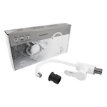 Смеситель для кухни Brinex 40W 007 белый пластиковый с поворотным изливом (BRIN40W007)