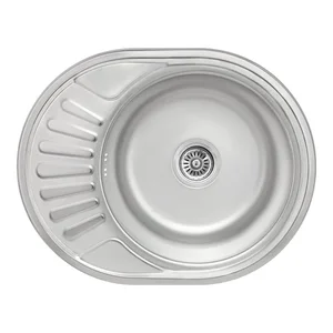Кухонна мийка Lidz 5745 нержавіюча micro decor товщиною 0, 8 мм (LIDZ5745MDEC08)
