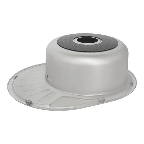 Кухонна мийка Lidz 5745 нержавіюча micro decor товщиною 0, 8 мм (LIDZ5745MDEC08)