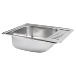 Кухонная мойка Lidz 5848 из нержавеющей стали micro decor толщиной 0, 8 мм (LIDZ5848MDEC08)