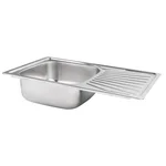 Кухонная мойка Lidz 7848 из нержавеющей стали толщиной 0, 8 мм с покрытием micro decor (LIDZ7848MDEC08)