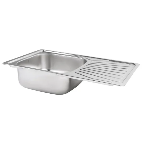 Кухонная мойка Lidz 7848 из нержавеющей стали толщиной 0, 8 мм с покрытием micro decor (LIDZ7848MDEC08)