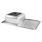Кухонная мойка Lidz 7848 из нержавеющей стали толщиной 0, 8 мм с покрытием micro decor (LIDZ7848MDEC08)