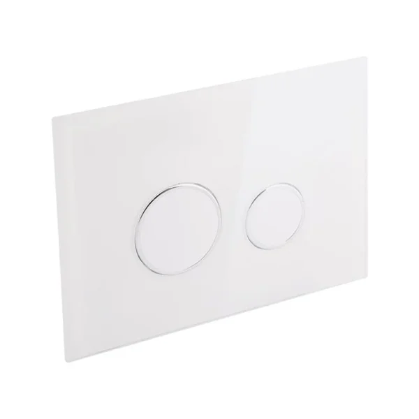 Інсталяція для унітаза 4 в 1 Qtap Nest ST QT0133M425V1164GW з білою круглою скляною панеллю змиву (QT0133M425V1164GW)