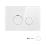Інсталяція для унітаза 4 в 1 Qtap Nest ST QT0133M425V1164GW з білою круглою скляною панеллю змиву (QT0133M425V1164GW)