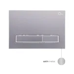 Набір інсталяції 4 в 1 Qtap Nest ST з лінійною сатиновою панеллю змиву (QT0133M425M08382SAT)