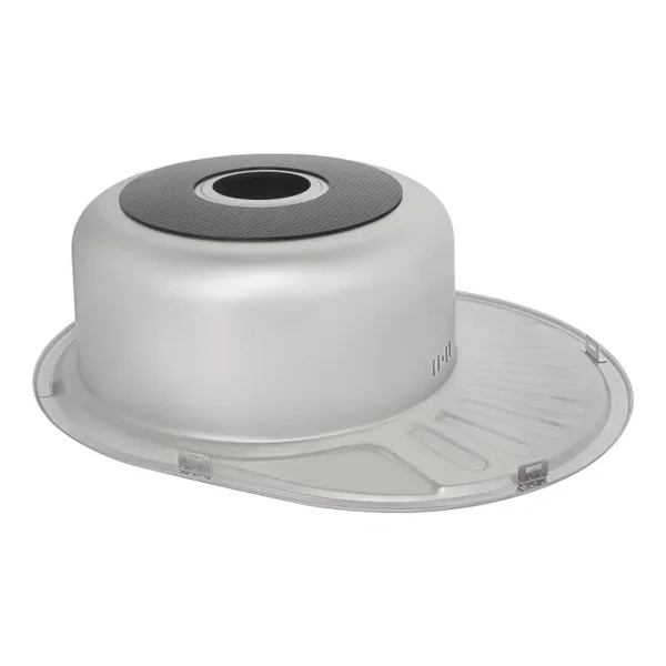 Кухонна мийка Lidz 5745 сатинована 0.8 мм (LIDZ5745SAT08)