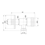 Запорный вентиль Lidz Went 112 1/2*1/2 LDWEN112NKS34930 Nickel