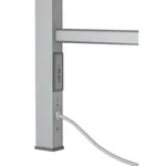 Электрический полотенцесушитель Qtap Arvin 32708 алюминиевый серый с таймером (QTARVSIL32708)