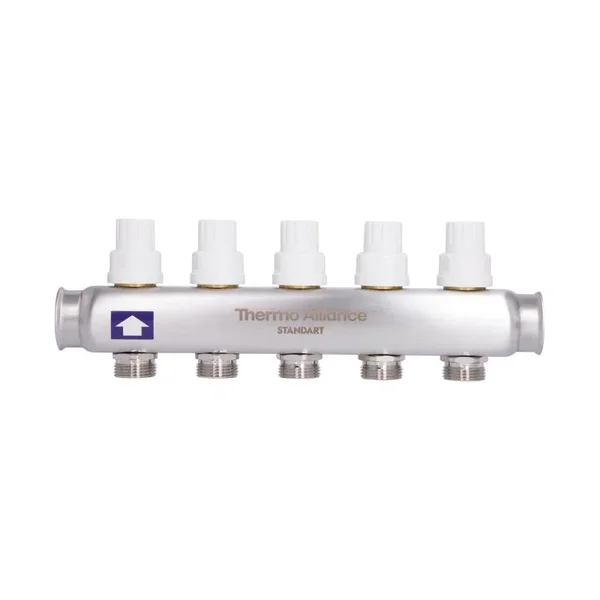 Колектор Thermo Alliance Standart SD0045 нержавіючий з витратомірами на 5 виходів 1 (SD0045)
