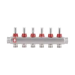 Коллектор с расходомерами Thermo Alliance Standart SD0046 из нержавеющей стали на 6 выходов 1 (SD0046)