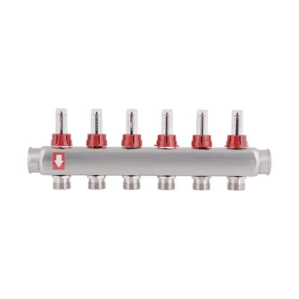 Коллектор с расходомерами Thermo Alliance Standart SD0046 из нержавеющей стали на 6 выходов 1 (SD0046)