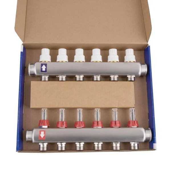 Коллектор с расходомерами Thermo Alliance Standart SD0046 из нержавеющей стали на 6 выходов 1 (SD0046)
