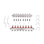 Коллектор для теплого пола Thermo Alliance Standart SD0048 из нержавеющей стали на 8 выходов 1