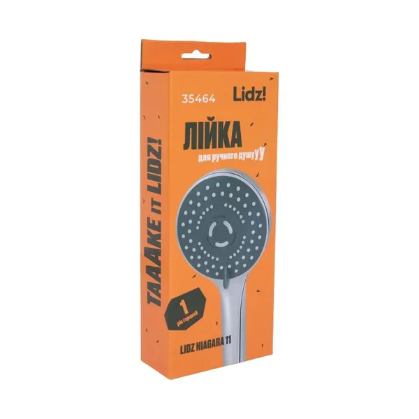Лійка для ручного душу Lidz LDNIA11CRM35464 Niagara 11 з ABS пластику, хромована, кругла, 98 мм, 3 режими (LDNIA11CRM35464)
