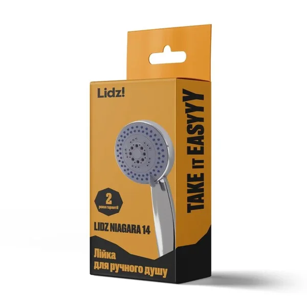 Лійка для ручного душу Lidz LDNIA14CRM35465 Niagara 14 пластикова хромована трьохрежимна, 95 мм (LDNIA14CRM35465)