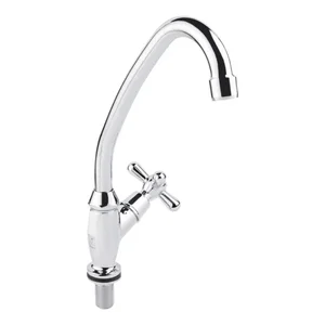 Монокран для кухни Lidz Dominox 269F латунный хромированный с поворотным изливом (LDDOM269FCRM35533)