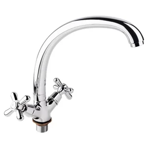 Смеситель для кухни Lidz Dominox 273F латунный хромированный двухвентильный (LDDOM273FCRM35539)