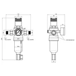 Самопромывной фильтр Thermo Alliance Forte SF128W15H латунный с редуктором 1/2