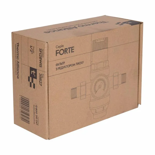 Фильтр самопромывной Thermo Alliance Forte SF128W15 латунный с редуктором давления и манометром 1/2 (SF128W15)