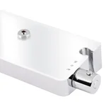 Душевая система Qtap Sloup QTSL57T105VOGC термостатическая с полкой на 2 потребителя, латунная, хром/белый (QTSL57T105VOGC)