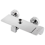 Душевая система Qtap Sloup QTSL51105OGC латунная хромированная с полкой и изливом на 3 потребителя (QTSL51105OGC)
