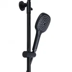 Душевая система Qtap Sloup QTSL57T105VNKBB латунная черная матовая с термостатом и полкой (QTSL57T105VNKBB)