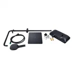 Душевая система Qtap Sloup QTSL57T105VNKBB латунная черная матовая с термостатом и полкой (QTSL57T105VNKBB)
