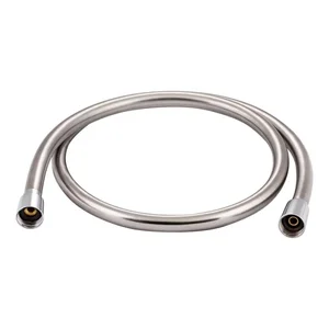 Душевой шланг Qtap QTHADPVC120C Hadice PVC120C полимерный хромированный 1200 мм с системой против скручивания (QTHADPVC120C)