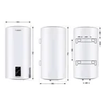 Водонагрівач електричний Thermo Alliance D50V20J1-K білий вертикальний slim на 50 л із сухим ТЕНом (D50V20JD1K)