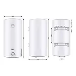 Водонагрівач електричний Thermo Alliance 50 л SLIM вертикальний, мокрий ТЕН 1,5 кВт D50V15Q1