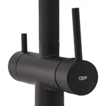 Кухонный смеситель Qtap Kuchyne QTKUC92102UB черный матовый с подключением для питьевой воды (QTKUC92102UB)