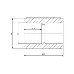 Муфта PPR Blue Ocean 32 мм біла PN25 (SD00042188)