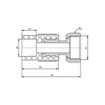 Муфта PPR Blue Ocean 20х1/2