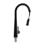 Смеситель для кухни Qtap Evicka QTEVI9135103UB черный матовый из нержавеющей стали с выдвижным изливом (QTEVI9135103UB)