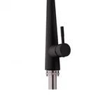 Смеситель для кухни Qtap Evicka QTEVI9135103UB черный матовый из нержавеющей стали с выдвижным изливом (QTEVI9135103UB)