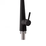 Смеситель для кухни Qtap Evicka QTEVI9135103UB черный матовый из нержавеющей стали с выдвижным изливом (QTEVI9135103UB)