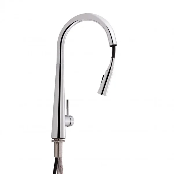 Смеситель для кухни Qtap Evicka QTEVI9135103UC из нержавеющей стали хромированный с выдвижным изливом (QTEVI9135103UC)