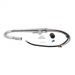 Смеситель для кухни Qtap Evicka QTEVI9135103UC из нержавеющей стали хромированный с выдвижным изливом (QTEVI9135103UC)