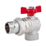 Кран шаровый Icma FAR. ROSSA №361 угловой с американкой 3/4
