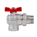 Кран кульовий Icma FAR. ROSSA №361 латунний кутовий 1