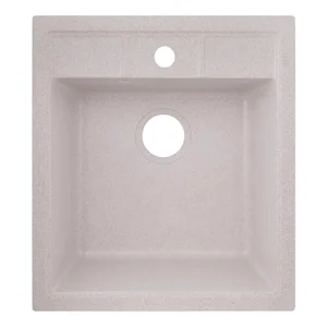 Кухонная мойка Lidz MAR-07 460×515 мм/200 песочная из искусственного камня, врезная с отверстием под смеситель (LIDZMAR07460515200)