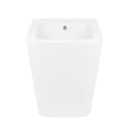 Біде підлогове Qtap QT05443370W Crow керамічне біле з горизонтальним випуском (QT05443370W)