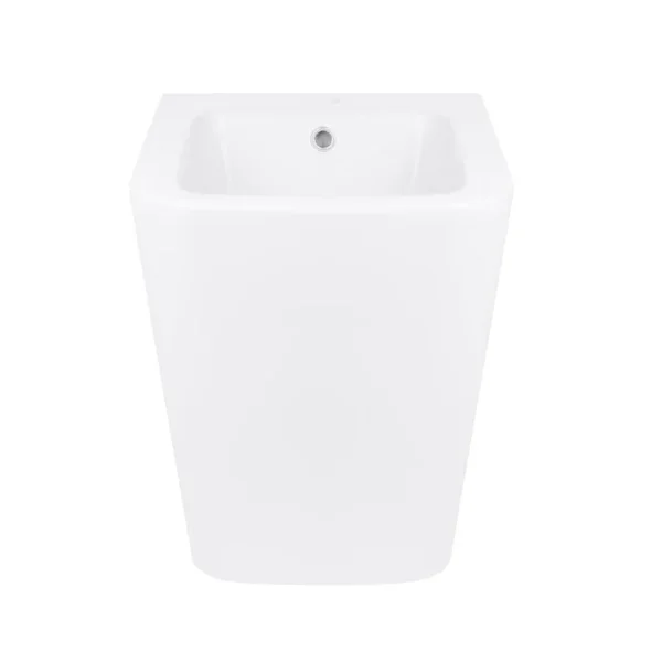 Біде підлогове Qtap QT05443370W Crow керамічне біле з горизонтальним випуском (QT05443370W)