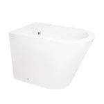Біде підлогове Qtap QT15443378W Swan керамічне біле з горизонтальним випуском (QT15443378W)