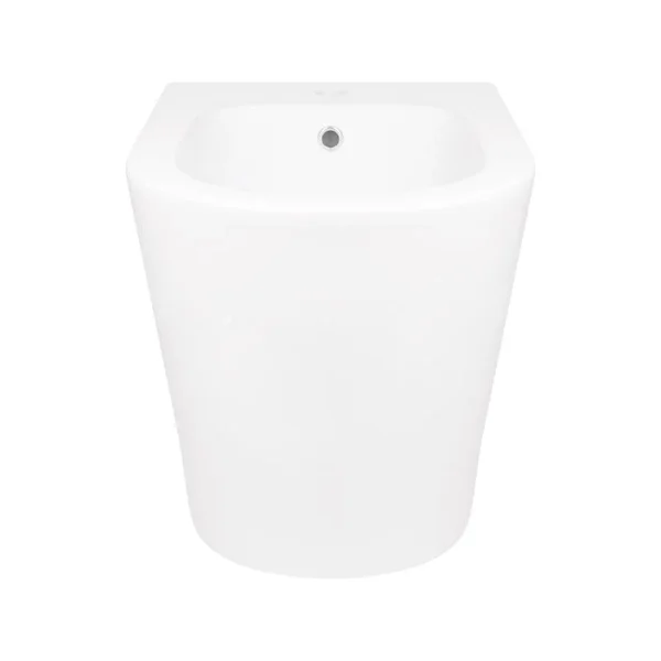 Біде підлогове Qtap QT15443378W Swan керамічне біле з горизонтальним випуском (QT15443378W)